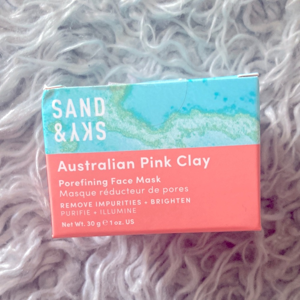 Sand & Sky Australian Pink Clay Porefining Face Mask 30g 1oz SEALED!!
